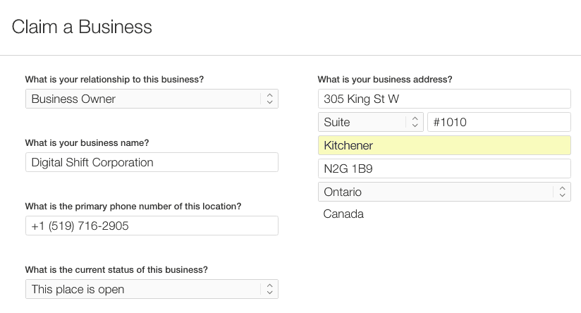 Apple Maps Claim Business