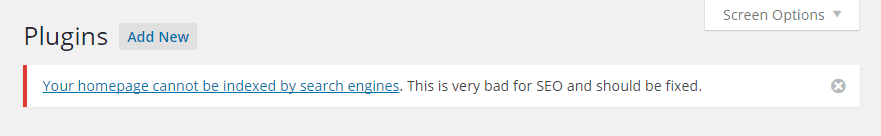 yoast-seo-your-homepage-cannot-be-indexed-by-search-engines-fix